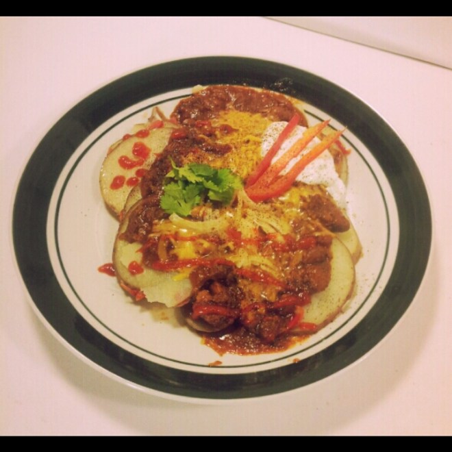 Red Potatoes with Turkey Chili Recipe by Luke Austin Daugherty