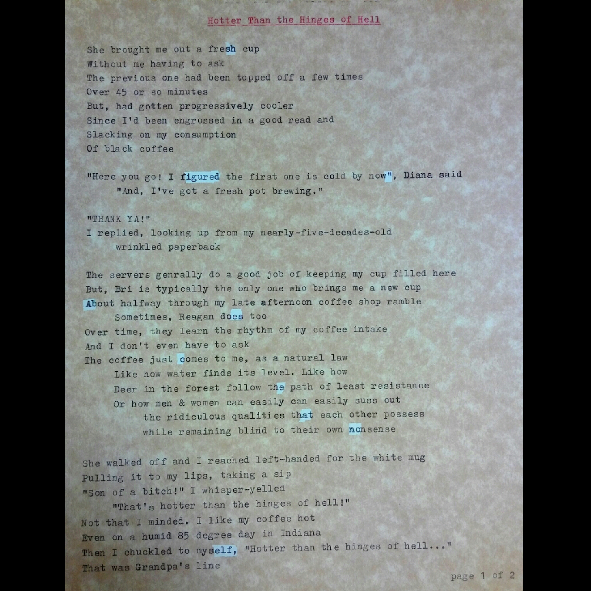 Hotter Than the Hinges of Hell, page 1 of 2